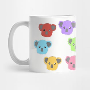 Multicoloured Koalas Mug